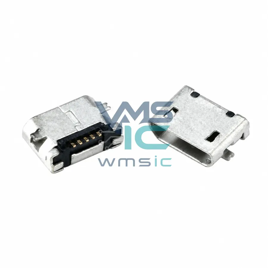 Разъем Micro USB 5-Pin MK5P (мама), SMT без окантовки Корпус