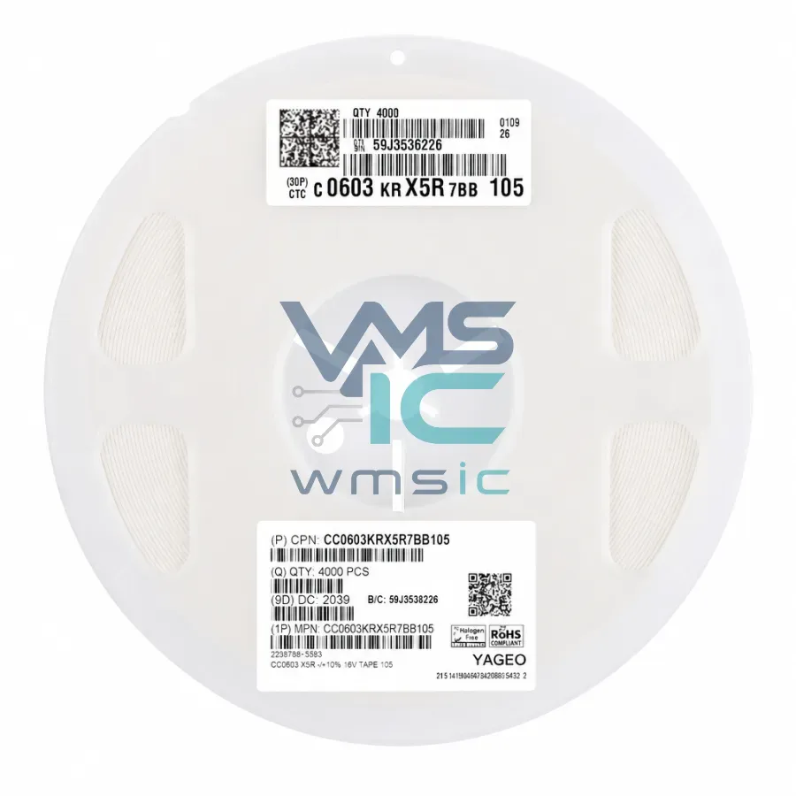Конденсатор 1uF CC0603KRX5R7BB105 Корпус