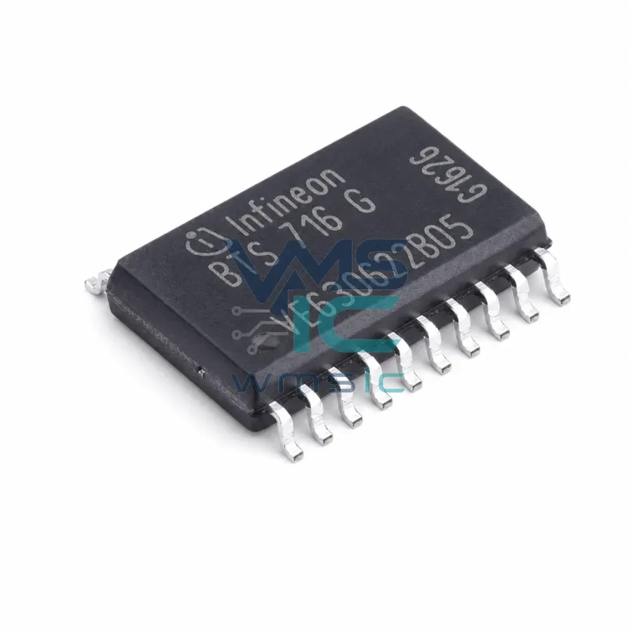 BTS716G Smart High-Side Power Switch 4-Channel 4x140mOhm Status Feedback BTS716G DSO-20 Package