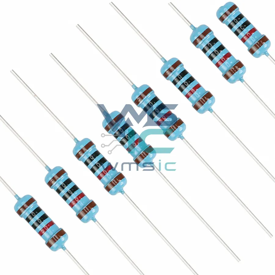 1/2W Metal Film Resistor+/ 1% 15K Ohm 5-Color Ring 50pcs Package