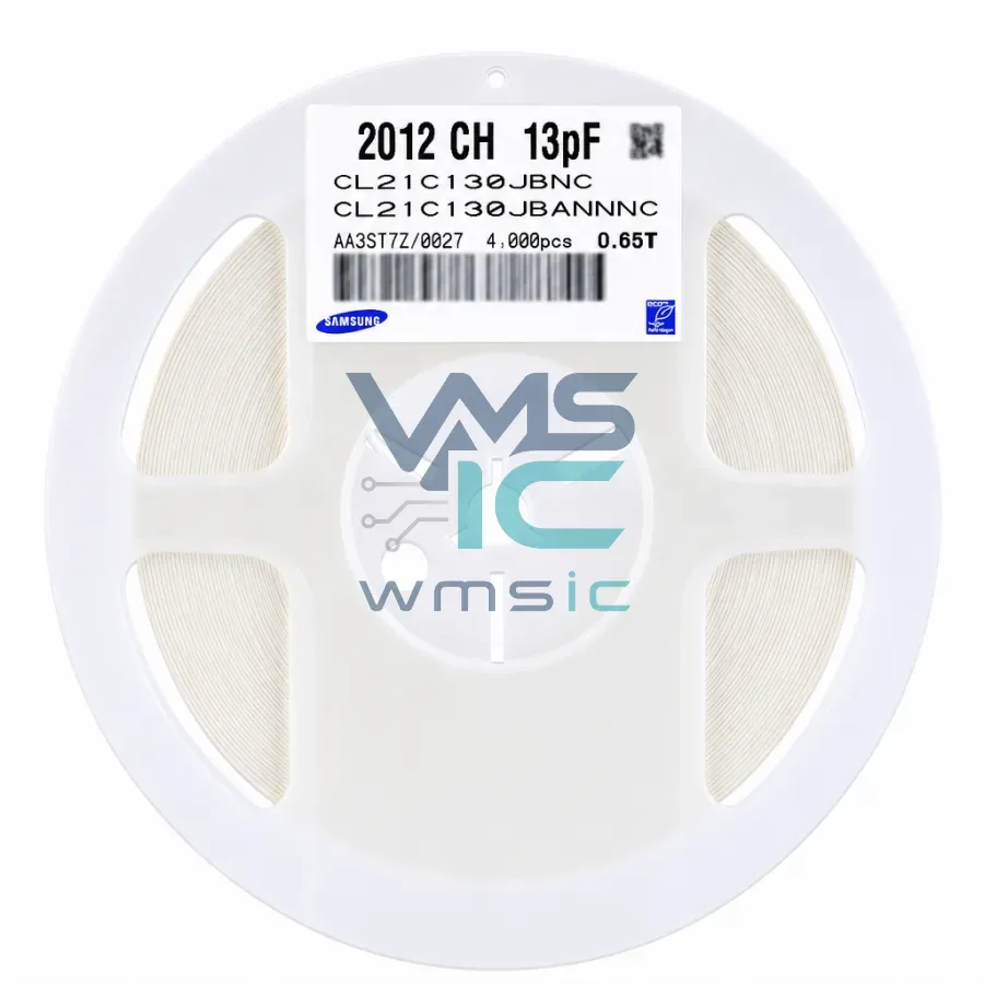 0805 SMD Capacitor 13pF 130+/ 5% 50V C0G CL21C130JBANNNC 50pcs CL21C130JBANNNC Package