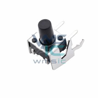 6x6x11.5mm Right Angle DIP Tactile Switch TS-1093C-A145B3-D1 Right Angle Through Hole-4P 6x6mm Package