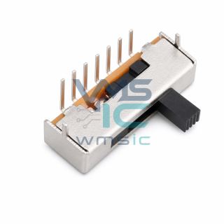 Slide Switch 5-Position Right Angle 5mm Handle Length SS15E01L5 Right Angle Through Hole 22x5.1mm