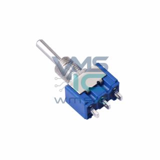 Miniature Toggle Switch 5-Piece Set 3-Pin 2-Position MT-0-102-A101-M200-RS Through Hole 13x8mm